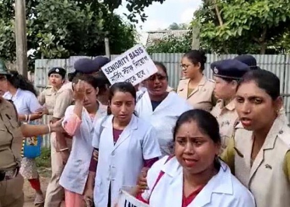 Over 5000 ANM, MPW, Staff Nurses unemployed in Tripura : No Recruitment since BJP's Double-Engine Govt formation Over 5000 ANM, MPW, Staff Nurses unemployed in Tripura : No Recruitment since BJP's Double-Engine Govt formation
